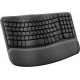 Logitech Wave Keys, teclado ergonómico inalámbrico con reposamanos acolchado